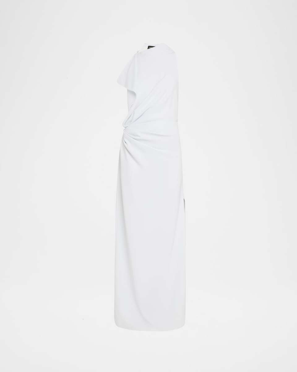Devyn Draped Matte Double Crepe Dress